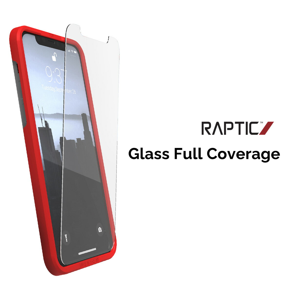 iPhone14 Pro ガラスフィルム 9H 強化ガラス 指紋 気泡 防止 フィルム ラウンドエッジ 加工 高透過率 保護フィルム 貼りやすい 透明 保護ガラス  RAPTIC Glass Full Coverage
