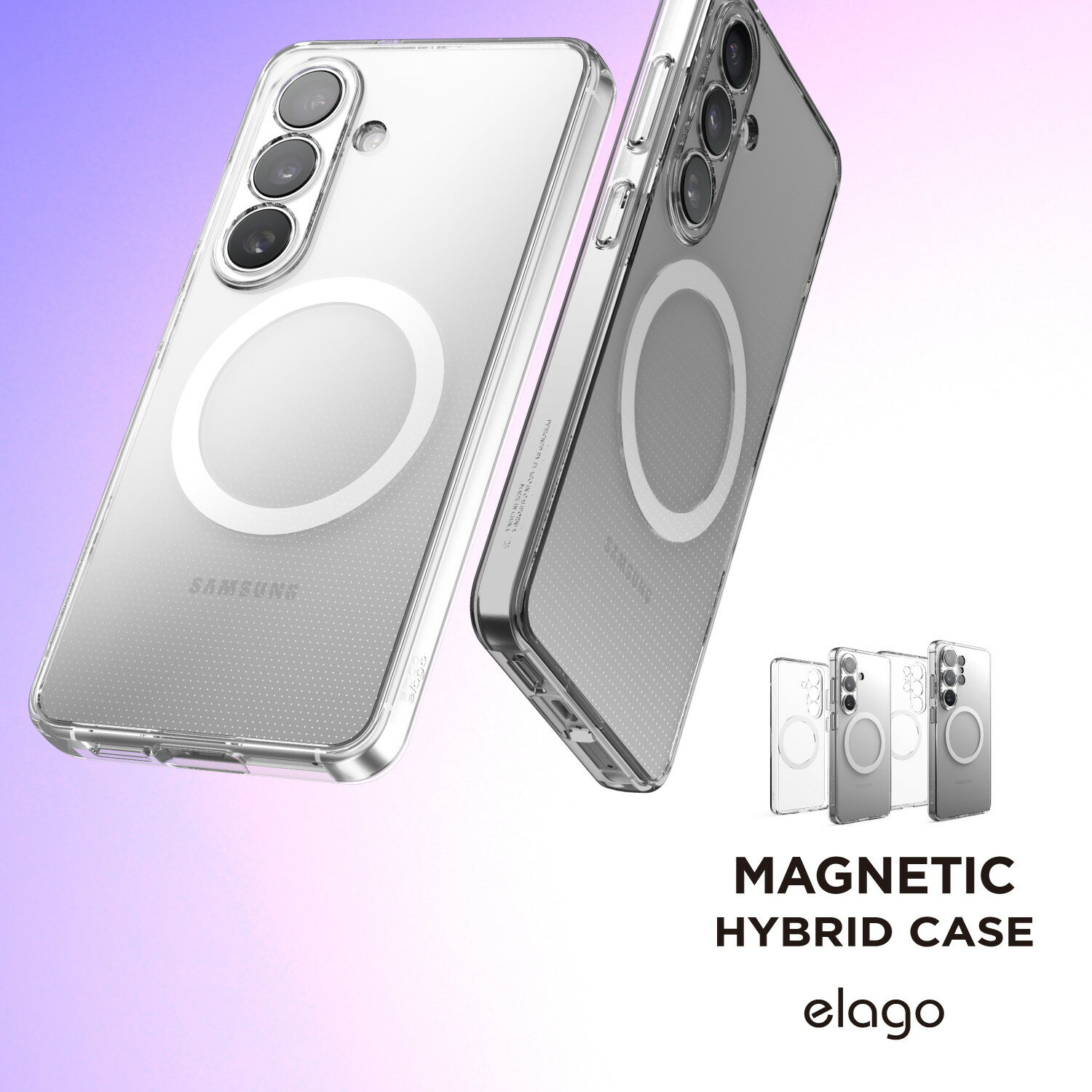 Rakuten - Galaxy S26 Ultra ケース マグネット 内蔵 クリア 耐衝撃 TPU+PC MagSafe 対応 透明 スマホケース [ GalaxyS26Ultra ギャラクシーS26 Ultra SM-S948Q SC-53G SCG37 対応 ] elago MAGNETIC HYBRID CASE