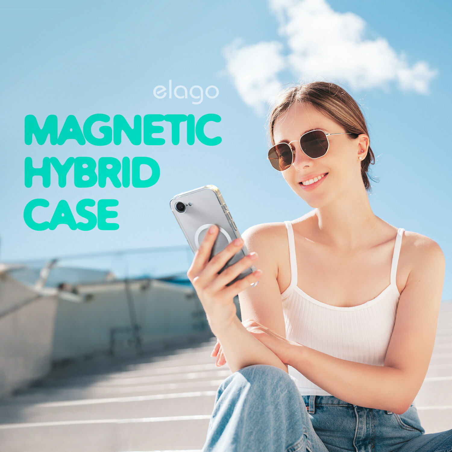 Rakuten - iPhone 17e iPhone 16e ケース マグネット 付き 耐衝撃 クリア スマホケース カメラ レンズ 保護 透明 クリアケース [ iPhone17e iPhone16e アイフォン17e アイフォン16e 対応 携帯ケース ] elago MAGNETIC HYBRID CASE