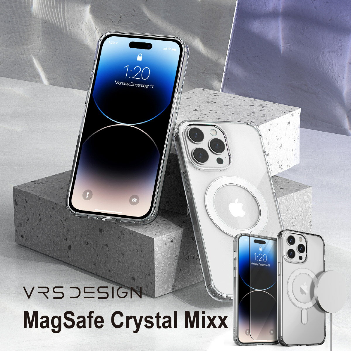 VRS DESIGNiVERUSj MagSafe Crystal Mixx for iPhone14 Pro