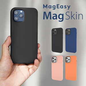 iPhone12 Pro Max ケース MagSafe 対応 マグネット リング 内蔵 カバー 指紋防止 液体シリコン 携帯ケース 耐衝撃 スリム 薄型 マグセーフ 対応 衝撃 吸収 スマホケース [ iPhone 12 アイフォン 12 Pro Max iPhone12ProMax アイフォン12プロマックス 対応 ] MagEasy MagSkin