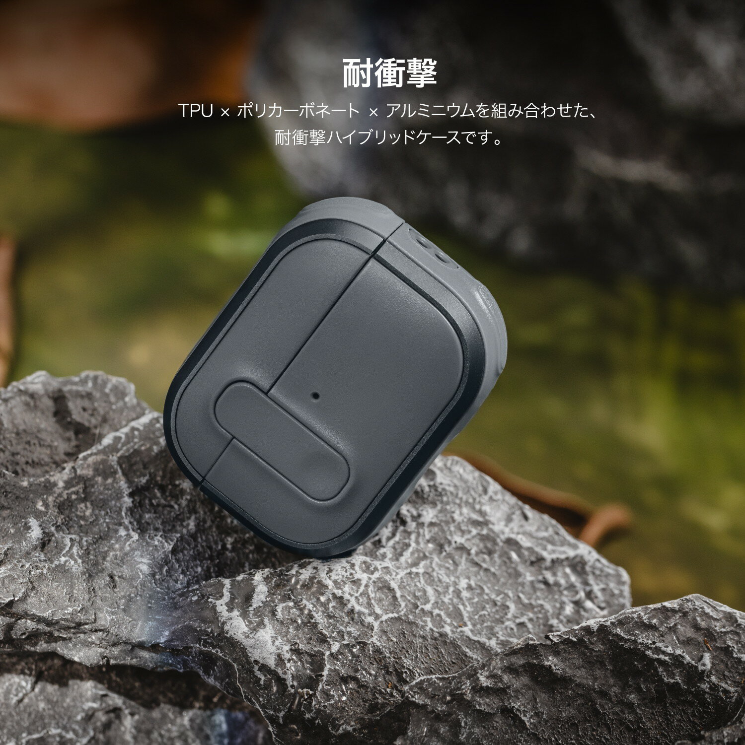 AirPods 4 ケース 耐衝撃 落下防止 ストラップ 付 カバー ロック 機能 付き ワイヤレス充電 MagSafe 対応 [ AirPods4 エアポッツ 4 第4世代 対応 ] MagEasy Odyssey with Wrist Strap