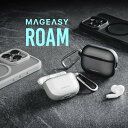 AirPods Pro2 AirPods Pro ケース フロスト クリア 耐衝撃 落下防止 カラビナ 付 カバー シンプル ワイヤレス充電 MagSafe対応...