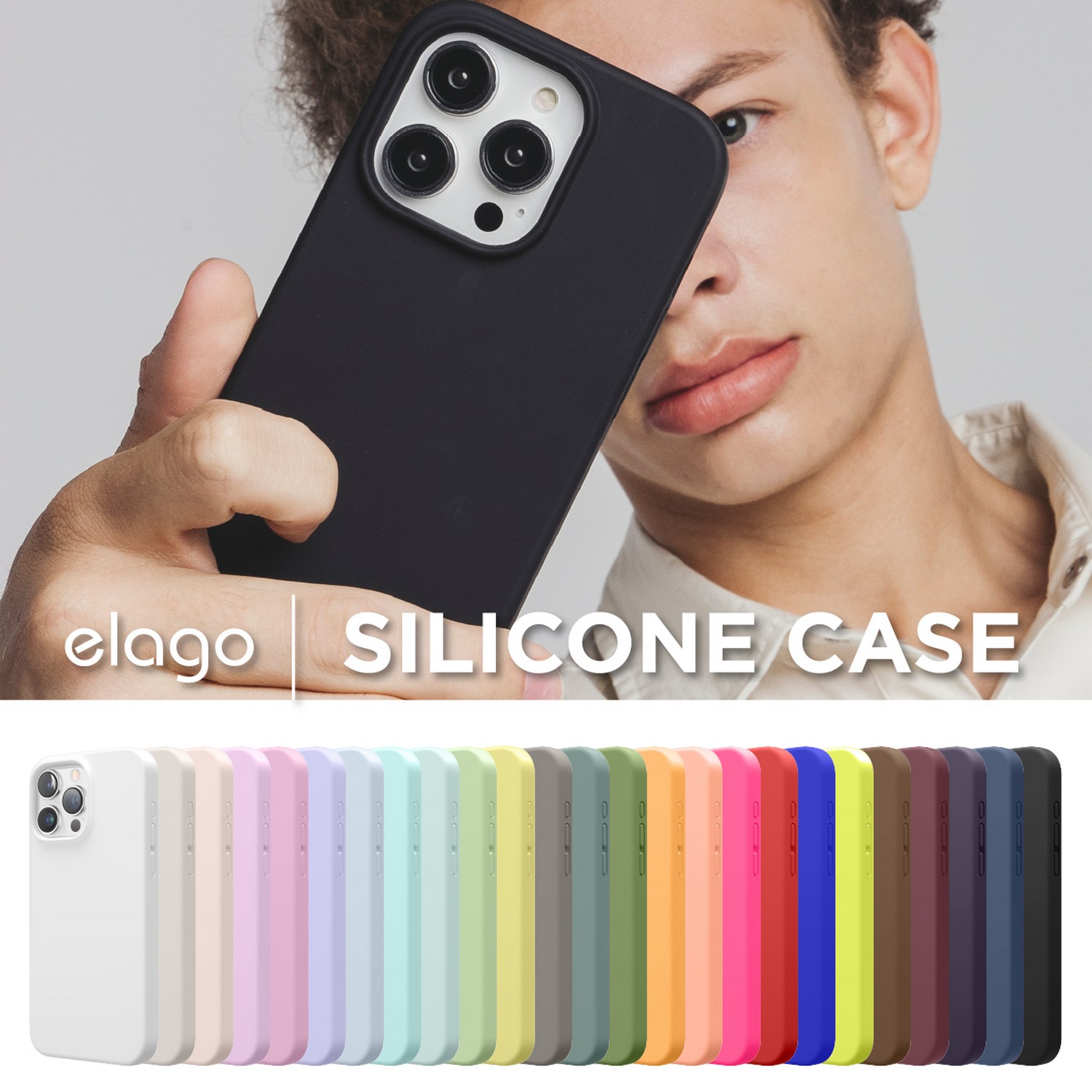 iPhone15ProMax P[X ϏՌ  w h~ VR X}zP[X X Ռz TT G VRP[X [ Apple iPhone15 ProMax ACtH15 v}bNX Ή ] elago SILICONE CASE