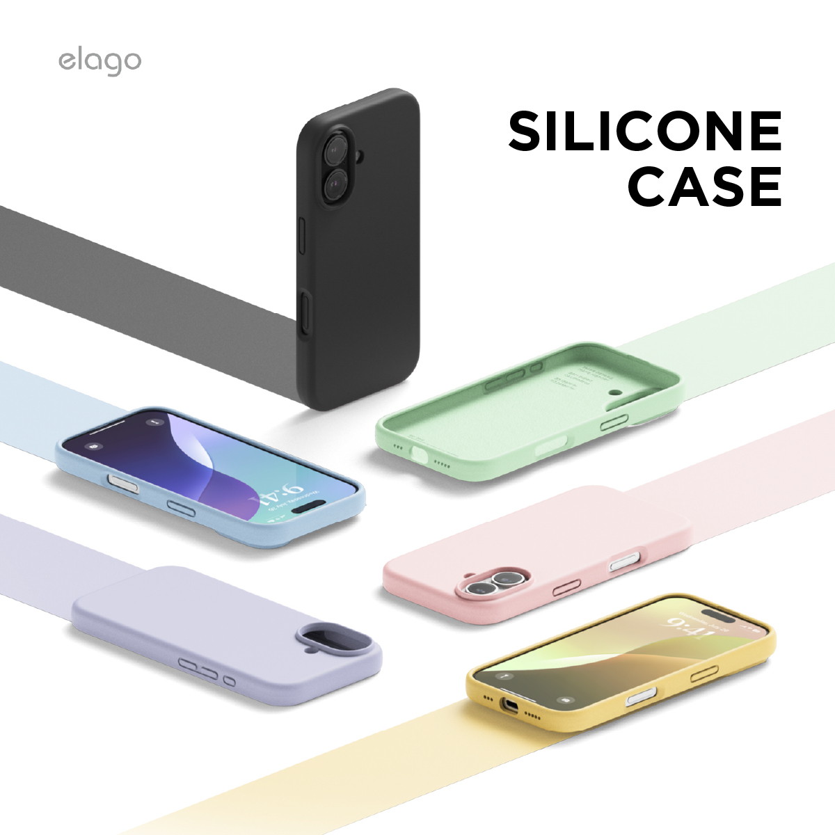 iPhone 16 ケース シリコン 耐衝撃 スマホケース 指紋 防止 サラサラ シリコンケース [ iPhone16 アイフォン 16 対応 ] elago SILICONE CASEのサムネイル