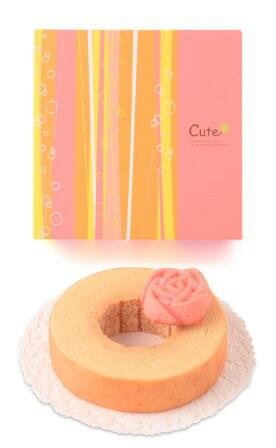 【引き菓子】Cuteバウム＆ローズ10A　☆お支払方法がカード決済の方のみ特別販売☆　【引出物】【引菓子】 結婚式　激安　ギフト　引き菓子　ブライダル　ウェディング　スイーツ　バウムクーヘン　内祝　贈り物【楽ギフ_包装】【楽ギフ_のし】