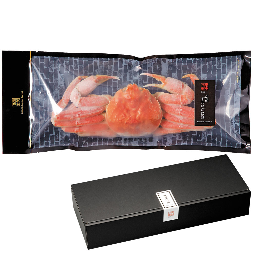 【HOKKAIDO PREMIUM GIFT】活茹ずわいがに姿A(活茹ずわいがに姿 450g×1尾)急速冷凍 冬の贈り物 冬ギフト かに 蟹 ずわいがに