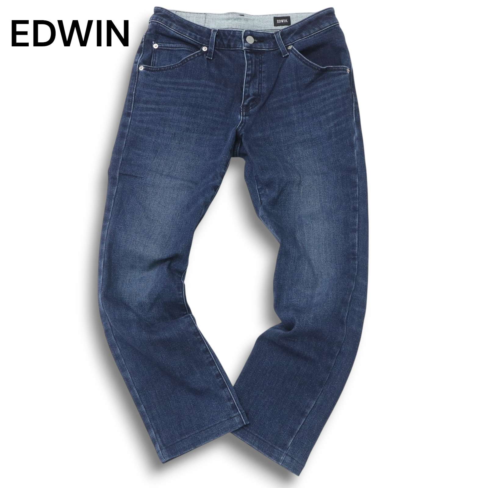 EDWIN エドウィン GEW036 秋冬 USED加工★ 防風 防寒 裏起毛 ストレッチ デニム パンツ ジーンズ Sz.28 メンズ