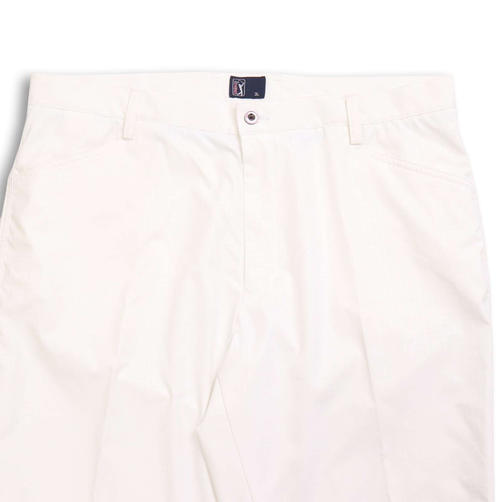 PGA TOUR PGAツアー ゴルフ 春夏 ストレッチ★ スラックス パンツ Sz.3L メンズ 白 ...