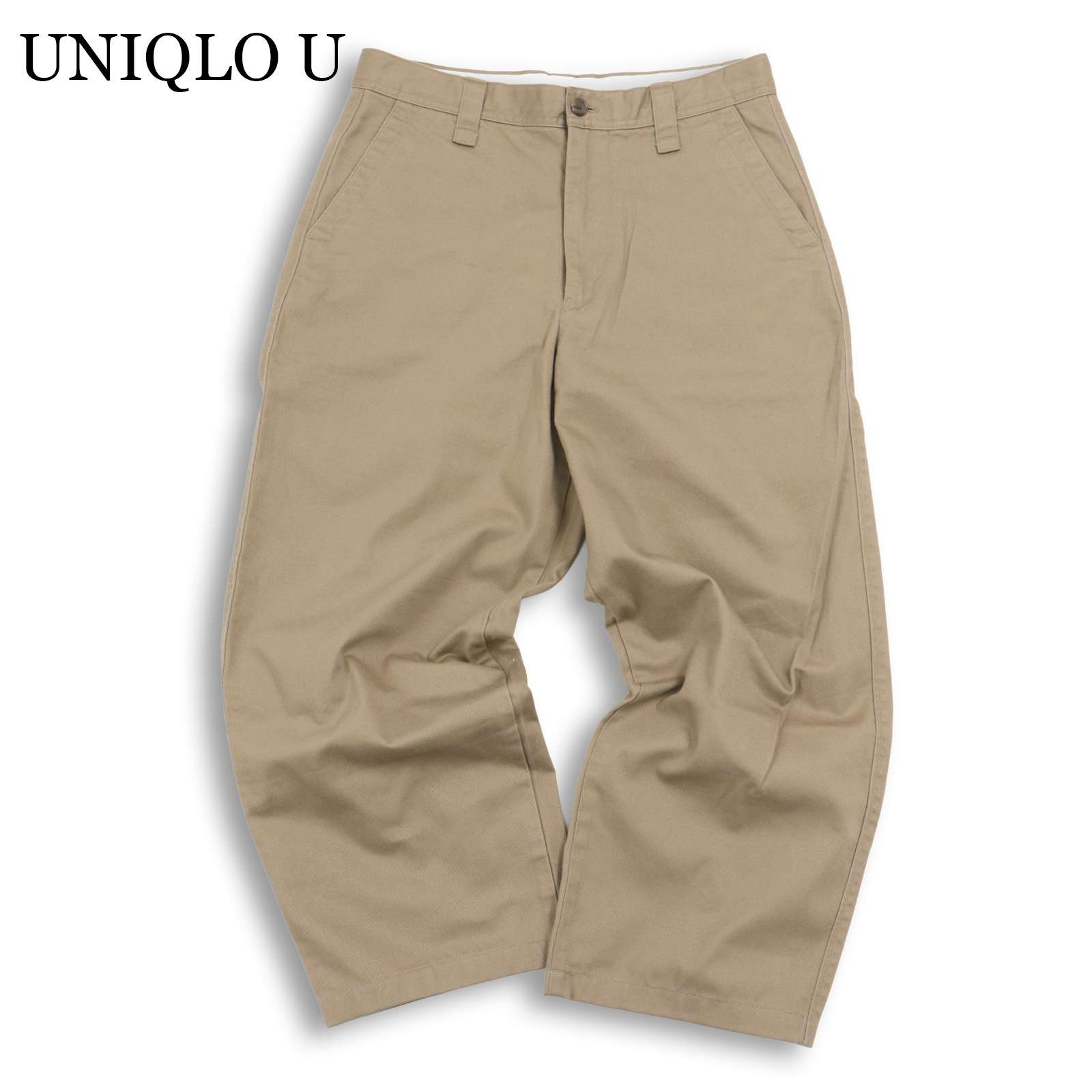 25SS★ UNIQLO U ユニクロ ユー ルメール 通年★ ワイドフィット チノ パンツ Sz.79 メンズ