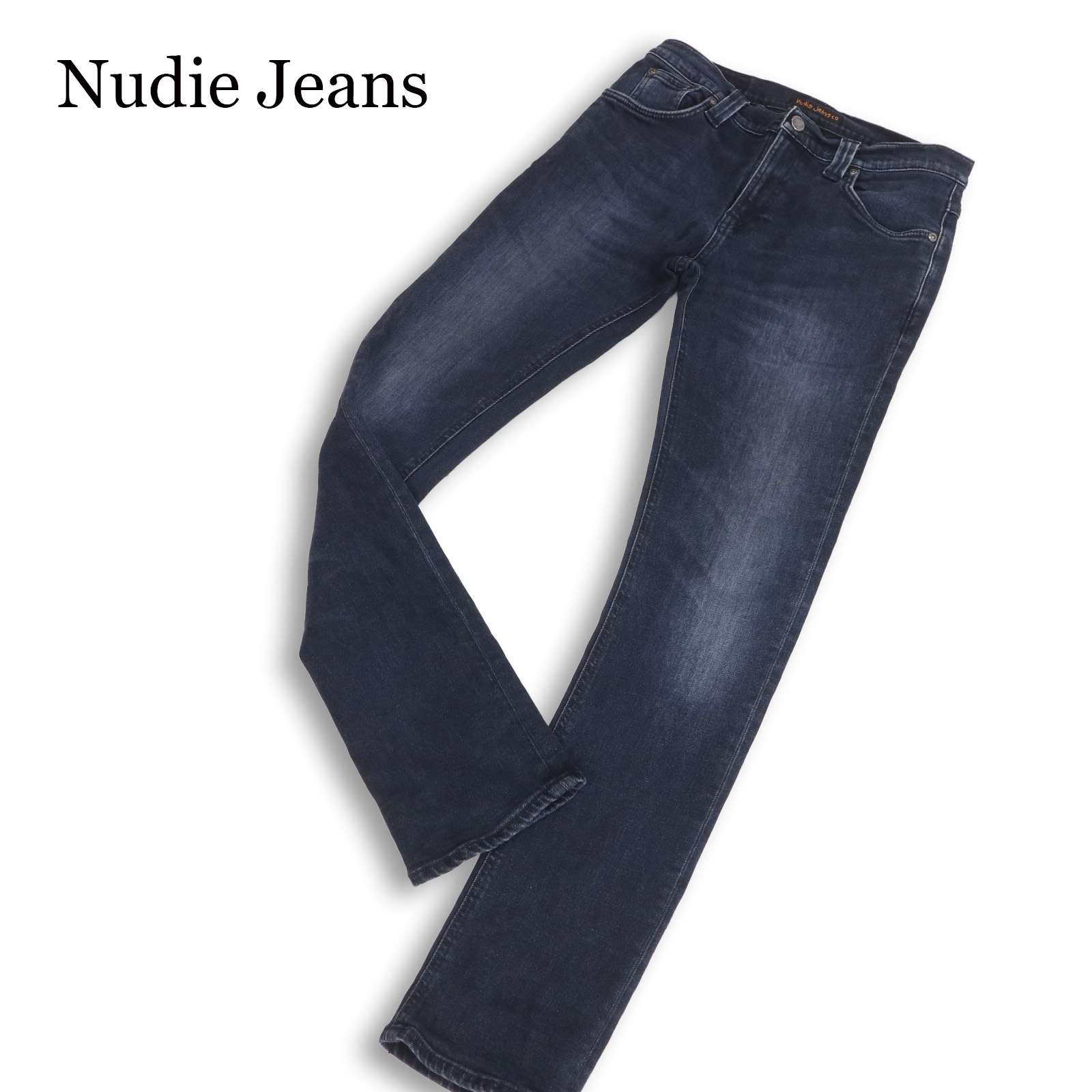 イタリア製★ Nudie Jeans ヌーディージーンズ 【TUBE TOM】 USED加工★ スキニー ストレッチ デニム パンツ Sz.30 メンズ