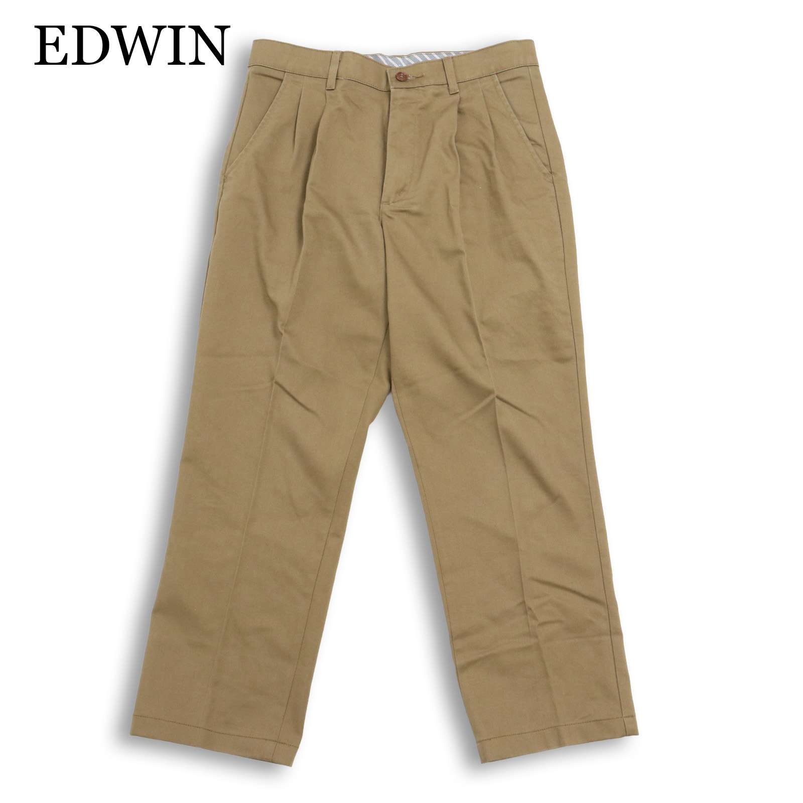 EDWIN エドウィン 通年★ KT0503 タック ツイル チノ スラックス パンツ Sz.30 メンズ