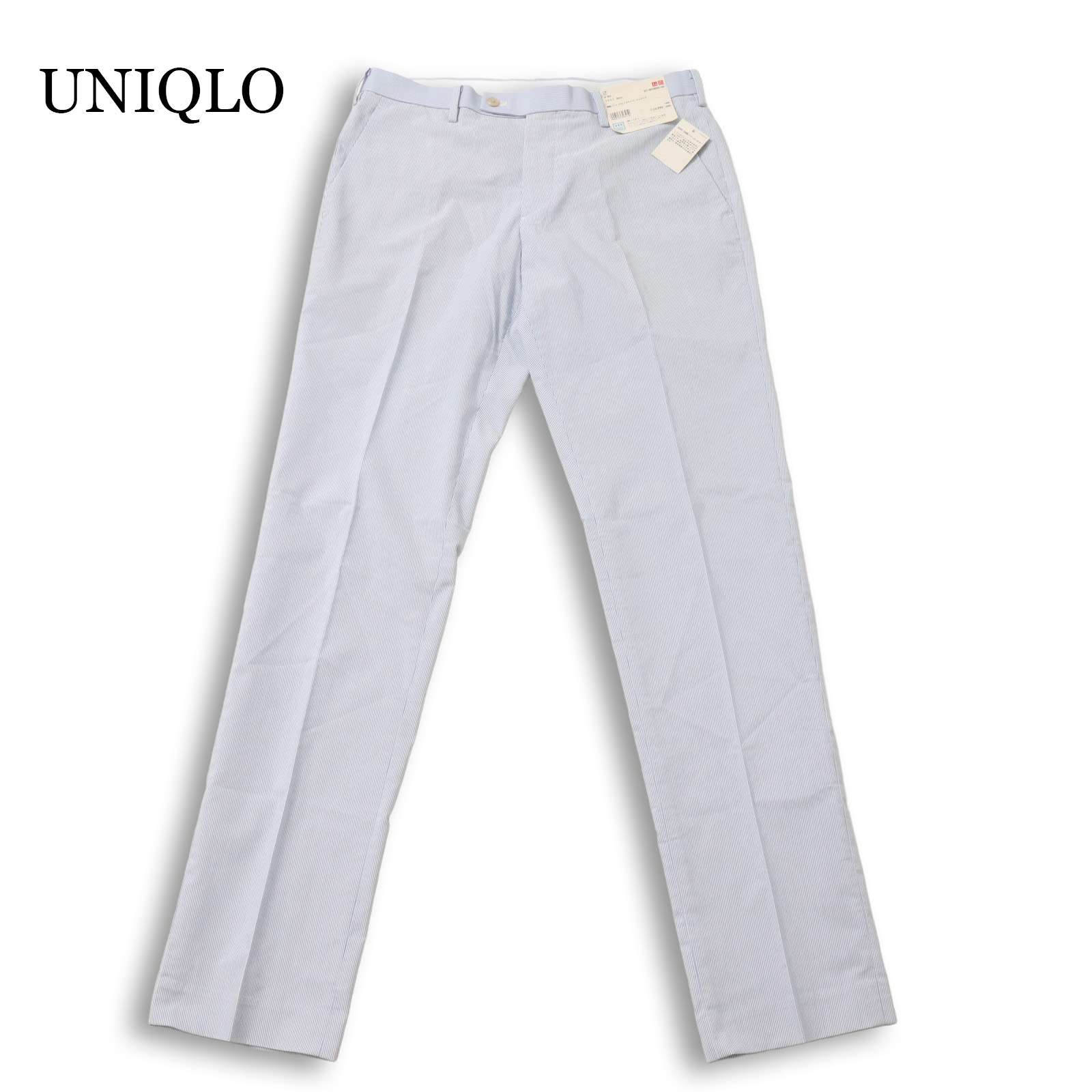 UNIQLO ユニクロ 春夏★ ストライプ スラックス パンツ Sz.82 メンズ