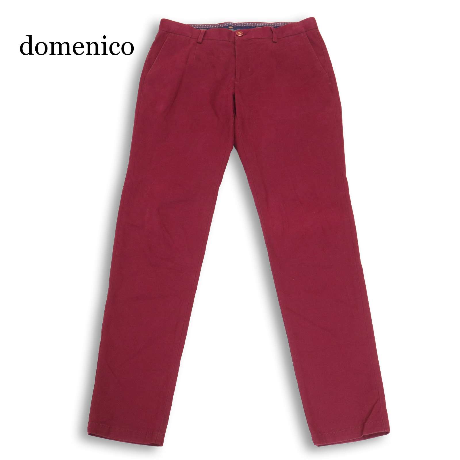 Domenico Tagliente ドメニコタリエンテ 通年 ストレッチ ツイル★ スリム チノ スラックス パンツ Sz.48　メンズ