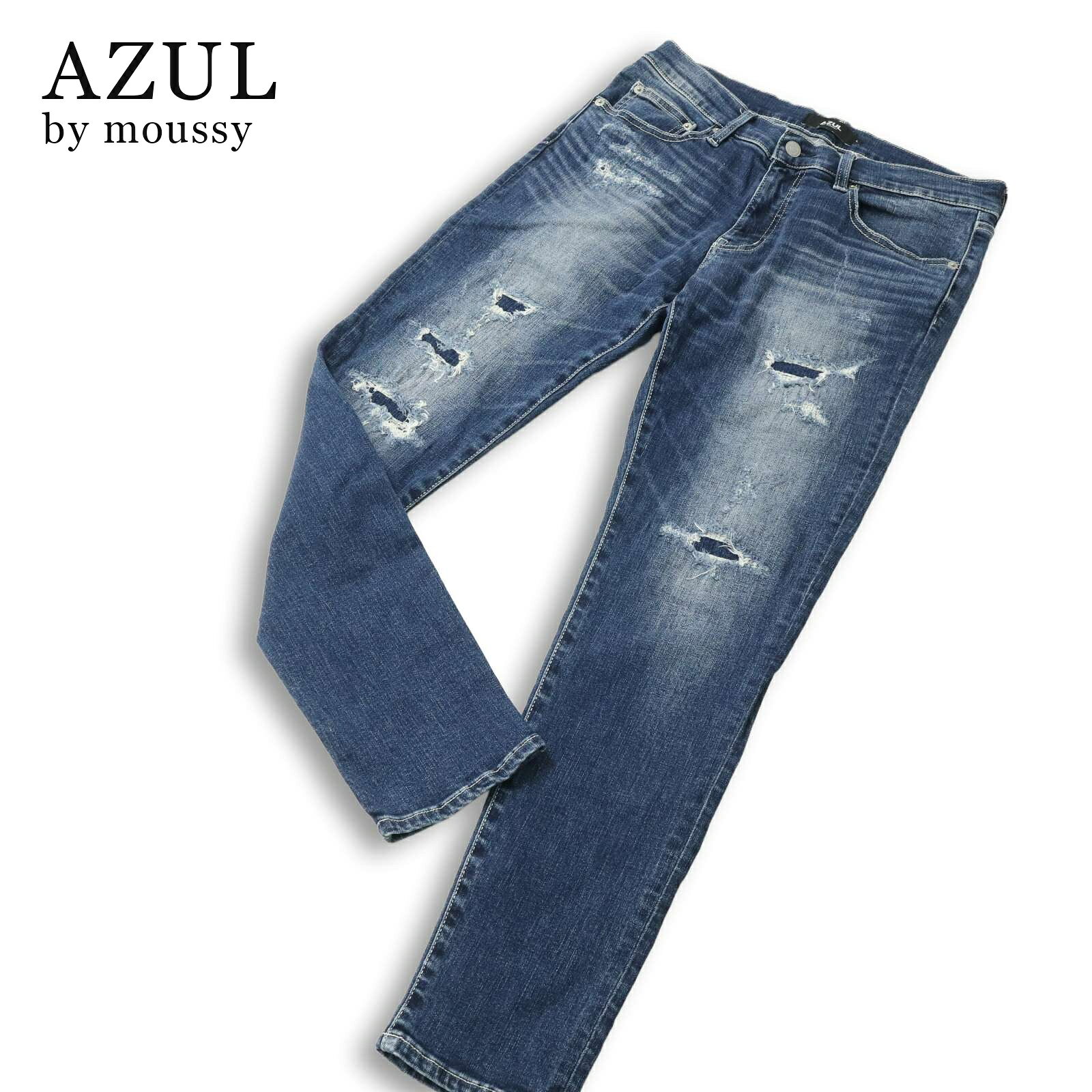 AZUL DENIM ウﾞィンテージダメージデニム / AZUL BY MOUSSY/アズール 
