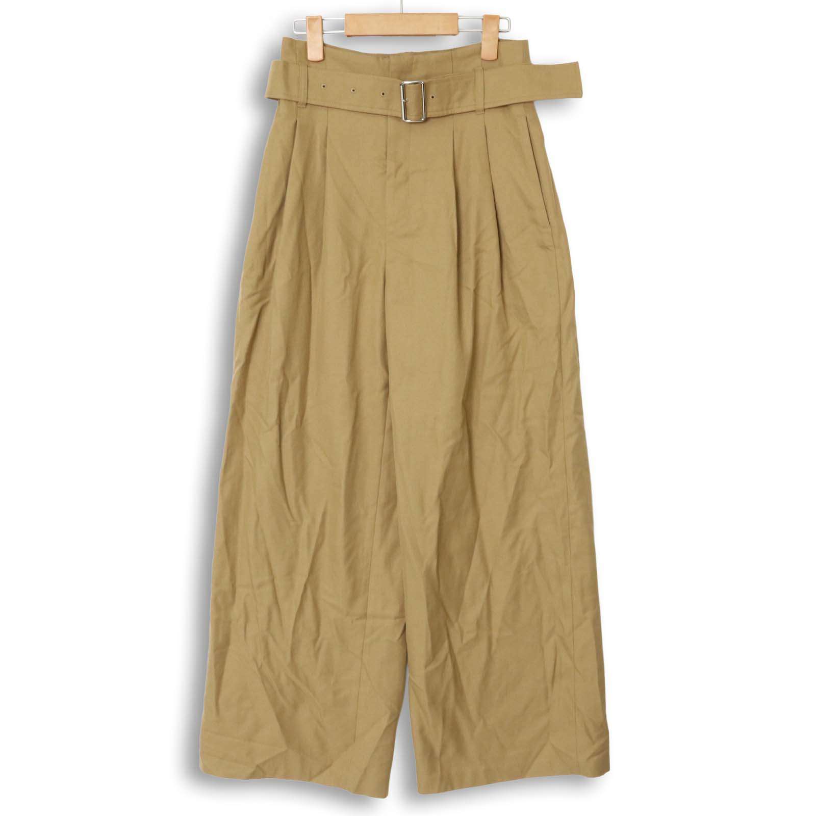 Mila Owen ミラオーウェン 通年★ レーヨン タック ハイウエスト ドレープ ワイド イージー パンツ Sz.1 レディース concordestore-10066457 コンコルドストア 楽天市場店 サンプル画像2