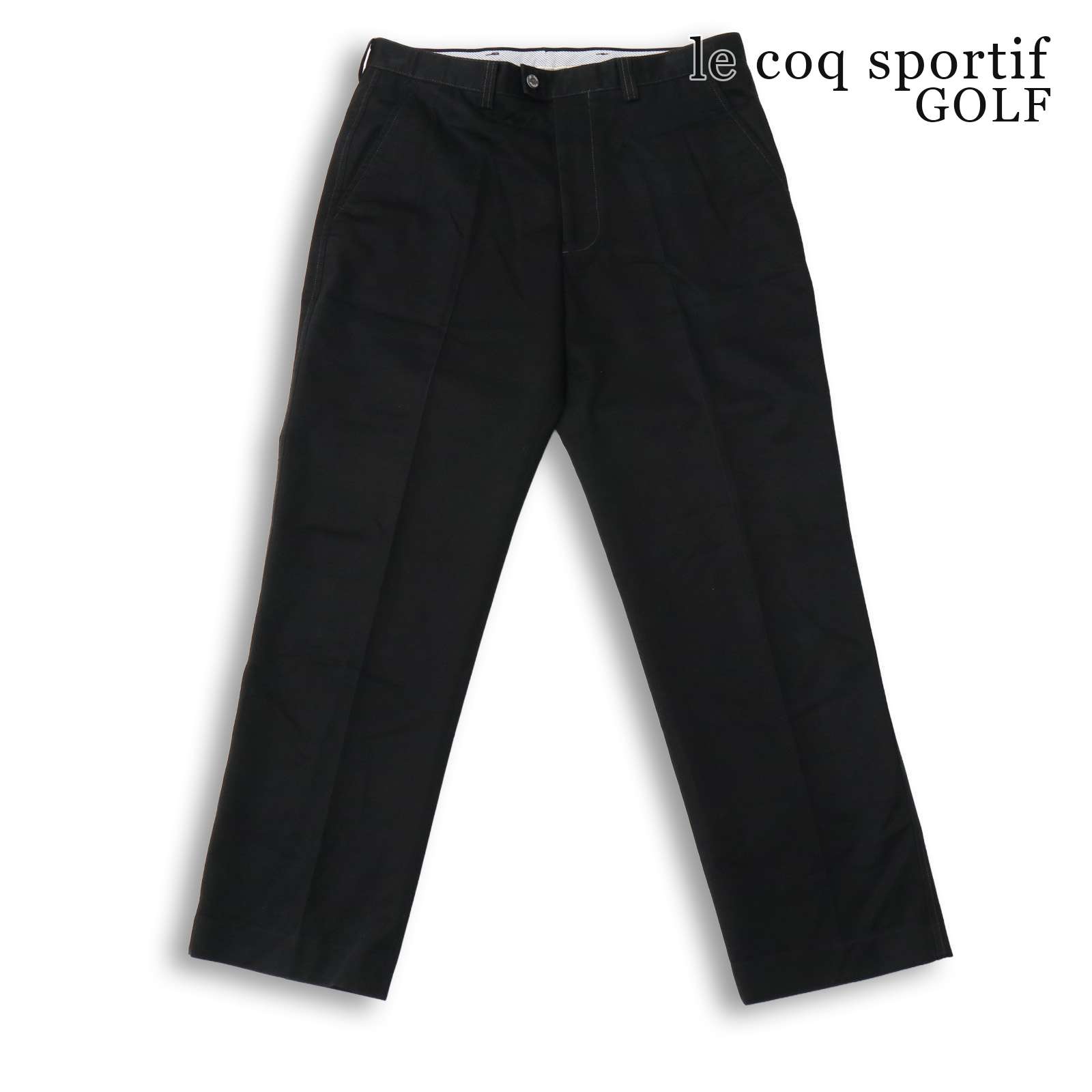 le coq sportif GOLF ルコック ゴルフ 通年★ ストレッチ ロゴ刺繍 テーパード スラックス パンツ Sz.82 メンズ 黒 ブランド le coq sportif GOLF サイズ・実寸 [サイズ表記] 82 【実寸】 ウエスト： 約42.5 cm 股上： 約27.5 cm 股下： 約72.0 cm 裾幅： 約20.5 cm ワタリ： 約33.0 cm ※採寸は平置きで計測しております。 ※必ず実寸をご確認の上、ご入札ください。 ※多少の誤差はご了承ください。 コンディション [状態ランク] B [状態]目立った傷や汚れは無く問題なくご着用頂けます。 S 新品・未使用品 SA 新品 A 極めて美品・使用感のほとんどない中古品 B 美品・目立つ傷や汚れなどがない比較的綺麗な中古品 C 中古品・わずかな使用感や傷、汚れなど D 少々状態の悪い中古品・目立つ傷や使用感、汚れなど E 状態の悪い中古品・経年劣化以外の傷や汚れが目立つ ※中古をご理解いただける方のみご入札をお願いいたします。 コメント 大変オススメ商品ですので、ぜひともご検討くださいませ。 A6B04879