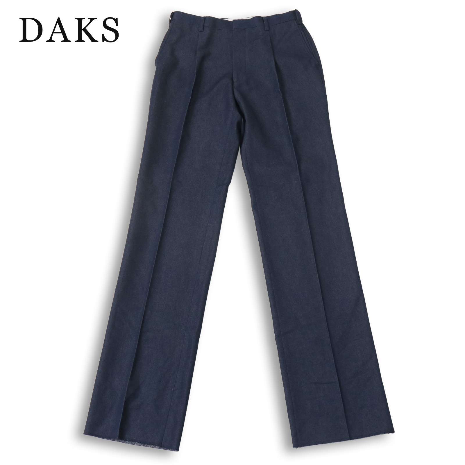 10M296◯ DAKS ベロア ツータック ワイド スラックス ゴルフパンツ