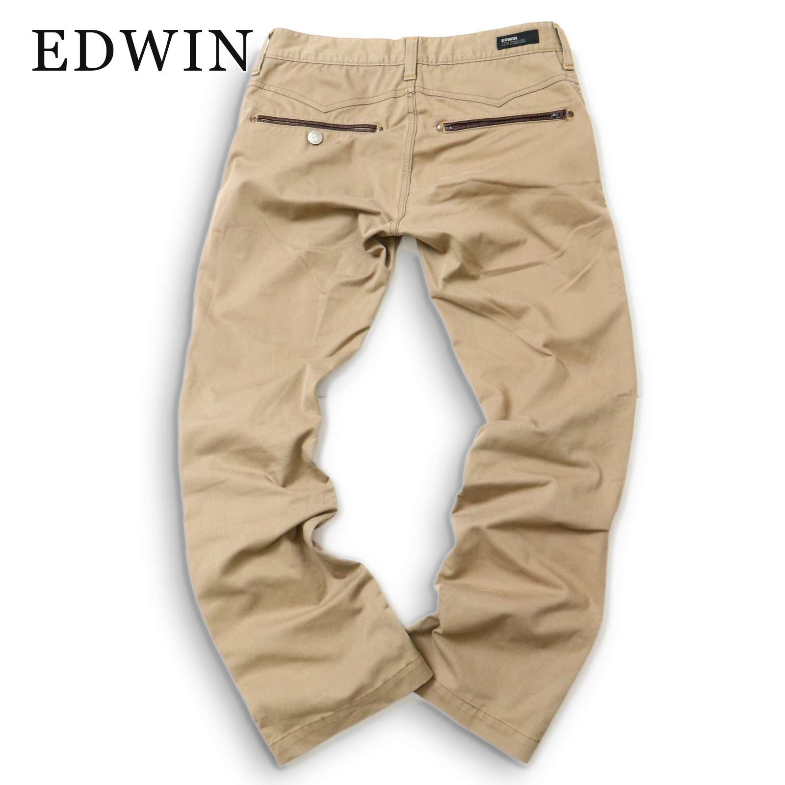 EDWIN エドウィン 通年★ 【K40391 XV KHAKI】 ストレッチ ブーツカット トラウザー パンツ Sz.M メンズ