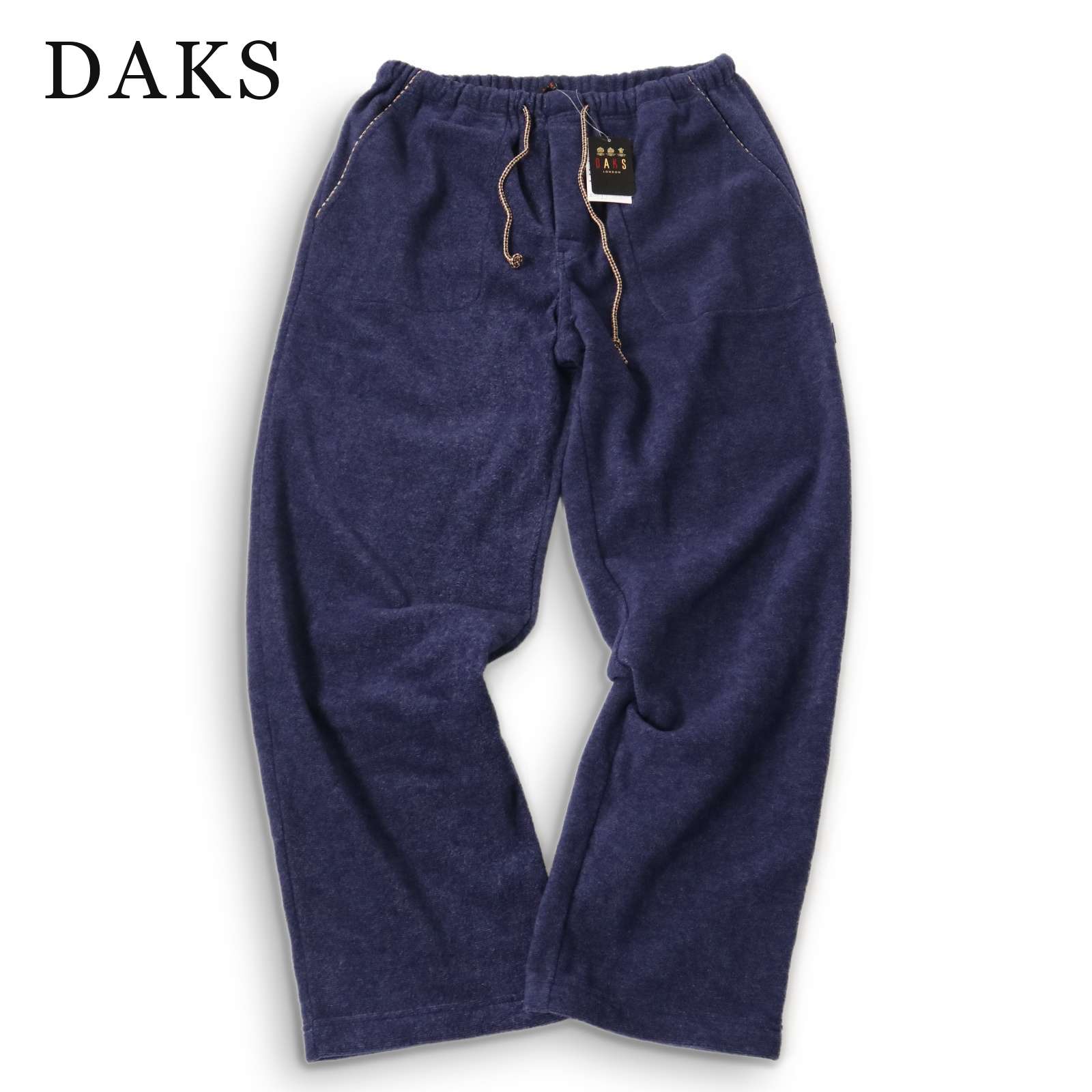 【新品 未使用】 DAKS ダックス 秋冬★ 起毛 イージー パジャマ パンツ ルームウェア 日本製 Sz.L メンズ