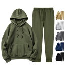 スウェット上下セット メンズ 裏起毛 パーカー+ジョガーパンツ スウェット 上下 セットアップ 秋服 秋物