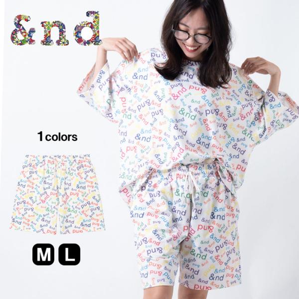 乐天商城 - メンズ ショーツ ユニセックス ルームウェア セットアップ 夏服 ビッグシルエット 総柄 イージーパンツ 短パン ハーフパンツ スウェット ショーツ おしゃれ