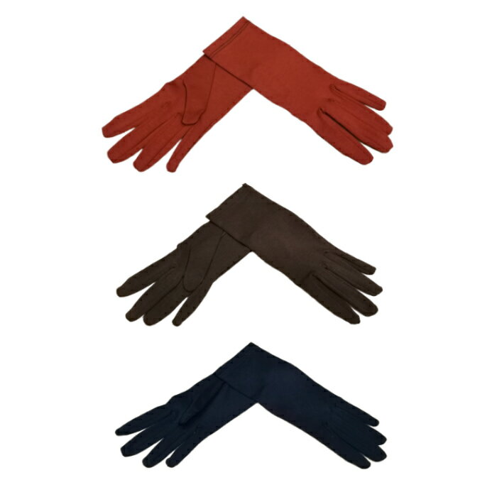 手袋 メンズ（5000円程度） MEROLA ( メローラ ) イタリア製 メンズ手袋 コットン グローブ インステッチ( ネイビー / ダークブラウン / ルージュ )No. MC- 020/030/070 -N