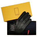 【 GIFT SET 男性用 】 MEROLA ( メローラ ) タッチスクリーン 革 手袋 と TINO COSMA ウール マフラーメンズ ギフトセット レ...