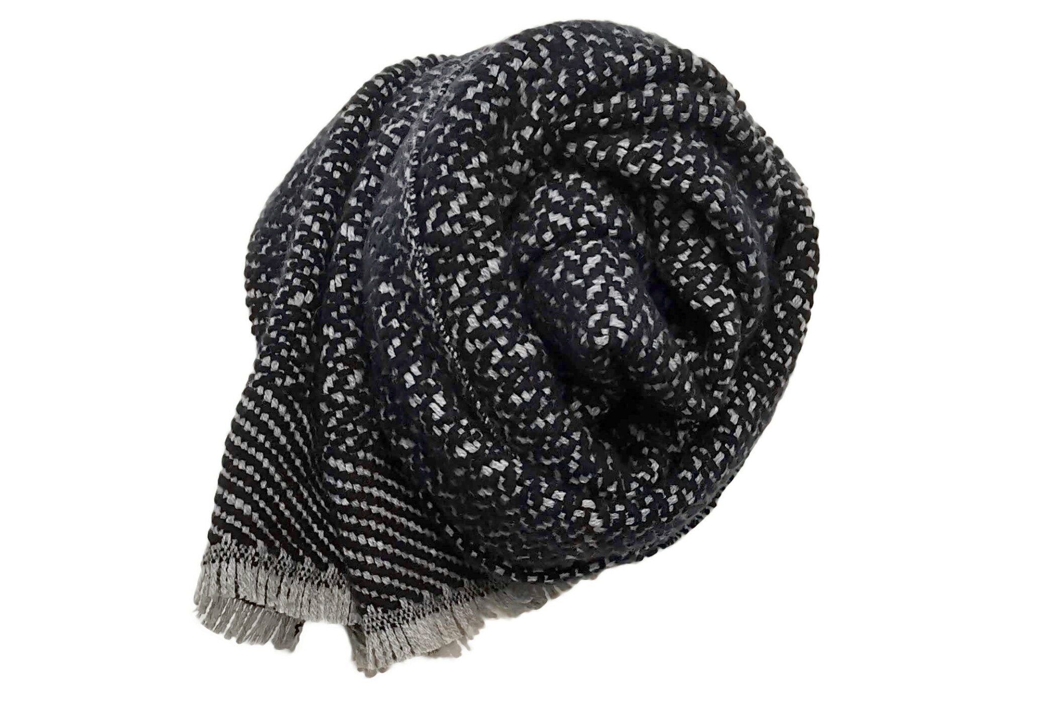 Opus ( オーパス ) イタリア製 カシミヤ 100% マフラー 【 Condotti オリジナルブランド 】 ライトグレー × ネイビー◆ メンズ レディース ギフト インポート ファッション シンプル ビジネス オシャレ エレガントOP-S1019