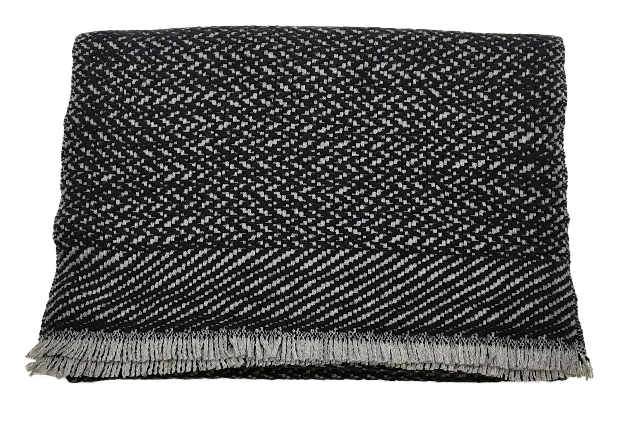 Opus ( オーパス ) イタリア製 カシミヤ 100% マフラー 【 Condotti オリジナルブランド 】 ライトグレー × ネイビー◆ メンズ レディース ギフト インポート ファッション シンプル ビジネス オシャレ エレガントOP-S1019