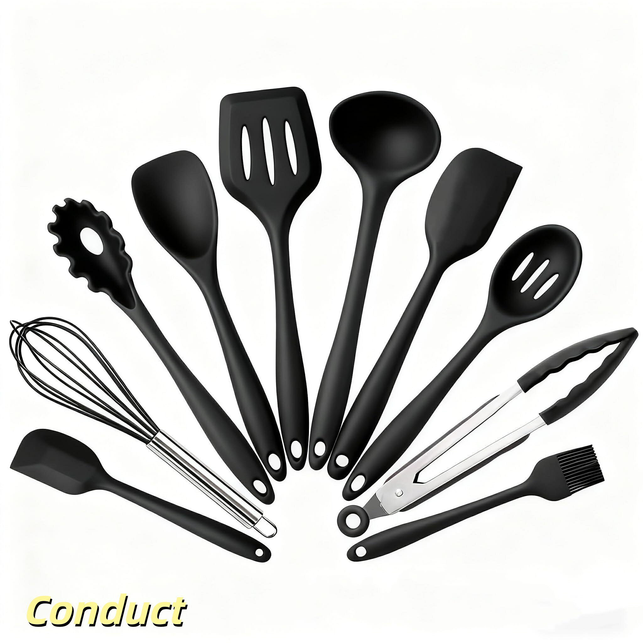 【送料無料】キッチンツールセット シリコン 調理器具 製菓器具 ツール10点セット 調理器具セット フライ返し おたま トング ヘラ 泡立