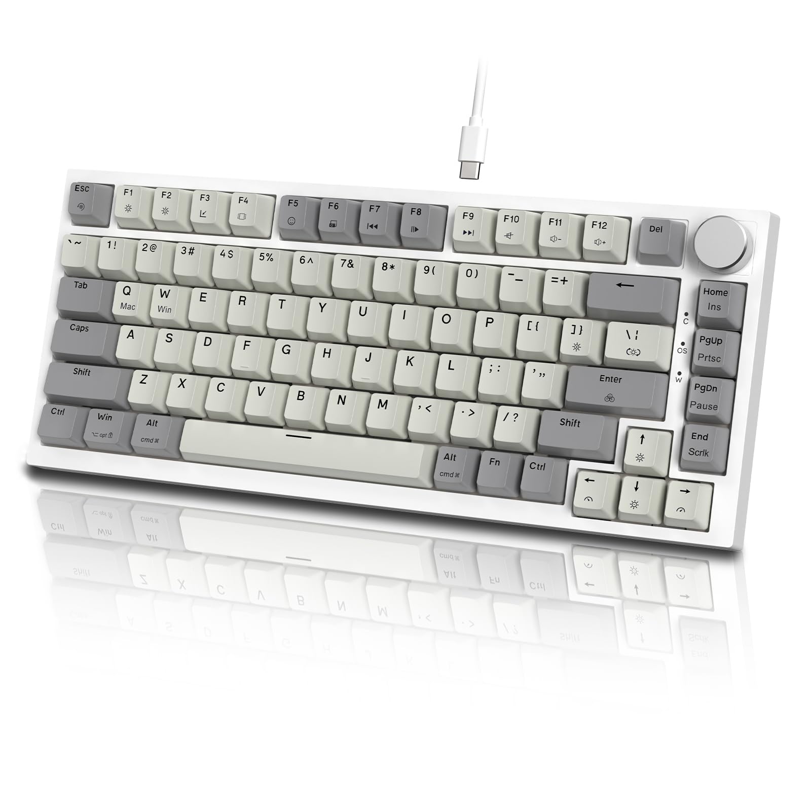 MAMBASNAKE×ATTACK SHARK K85 ラピッドトリガー 搭載 有線 75% RGBPBT カラー マッチング ゲーム メカニカル キーボード