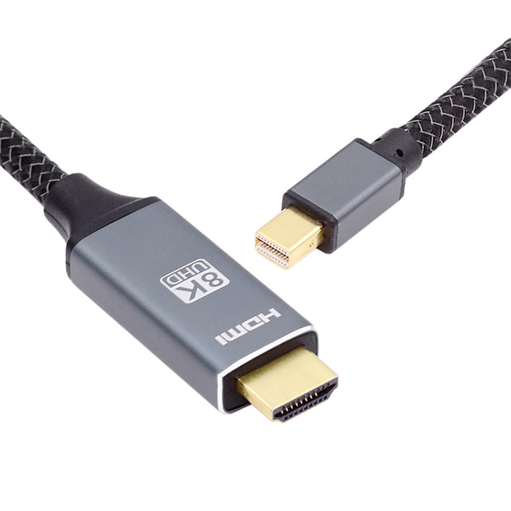 Mini DisplayPort 1.4ソースからHDMI 2.0ディスプレイ 8K 60hz UHD 4K MINI-DP - HDMI オスモニターケーブル。