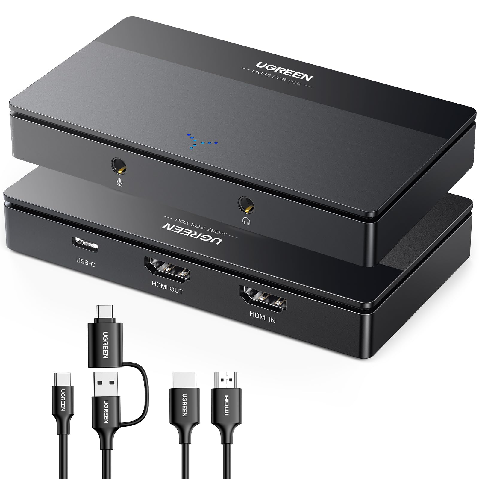 【送料無料】UGREEN 4K HDMI キャプチャーボード パススルー機能 4K@60Hz /1080P 60Hz 低遅延 ゲーム実況生配信 会議 ライブ配信 録画