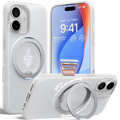 Rakuten - 【送料無料】TORRAS iPhone 17 用ケース カチカチ?多機能360度回転スタンドリング Ostand O3 Fitness MagSafe対応 米軍MIL規格耐衝撃 ス