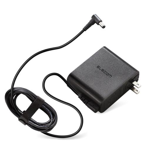 Rakuten - 【送料無料】エレコム ノートPC用ACアダプター 丸型コネクタ 19V TOSHIBA ACDC-1965TOBK