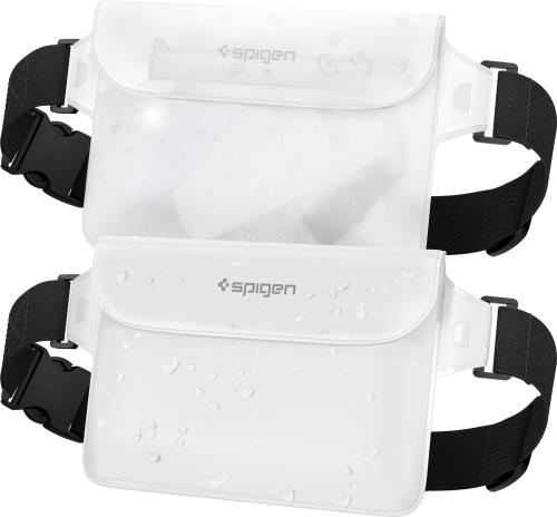 Rakuten - 【送料無料】Spigen 防水ケース 小物 防水ポーチ 2個セット 完全防水 IPX8認証 防水ケース 海 プール アウトドア スマホ 三重チャック