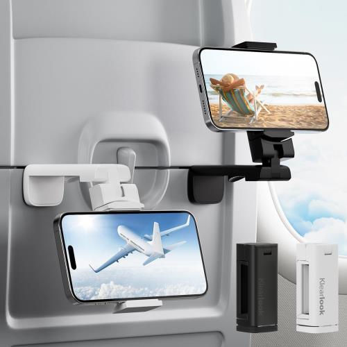 Rakuten - 【送料無料】Klearlook 飛行機 スマホスタンド ホルダー 折畳小型?360度回転 卓上/クリップ式 スマフォンスタンド 安定性 コンパクト 携