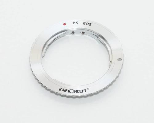 【送料無料】KF ペンタックス PK-CANON EOS EFマウントアダプター レンズクロス付 ...