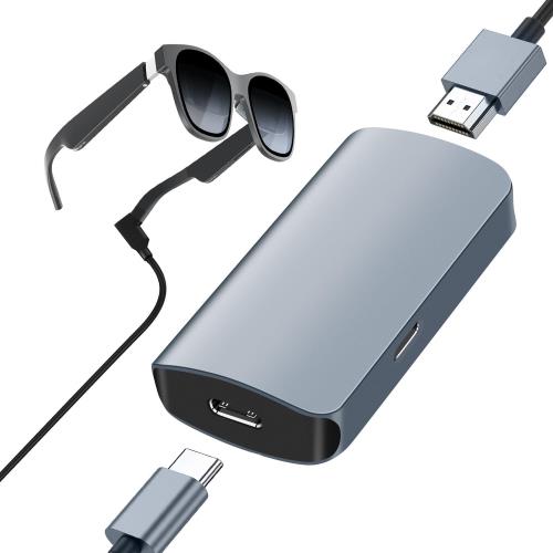 Rakuten - 【送料無料】HDMI to USB Type C 変換アダプタ Xrea-l Air One pro2 AR スマート グラス 4K@60Hz HDMI モニター拡張 変換アダプター Xre