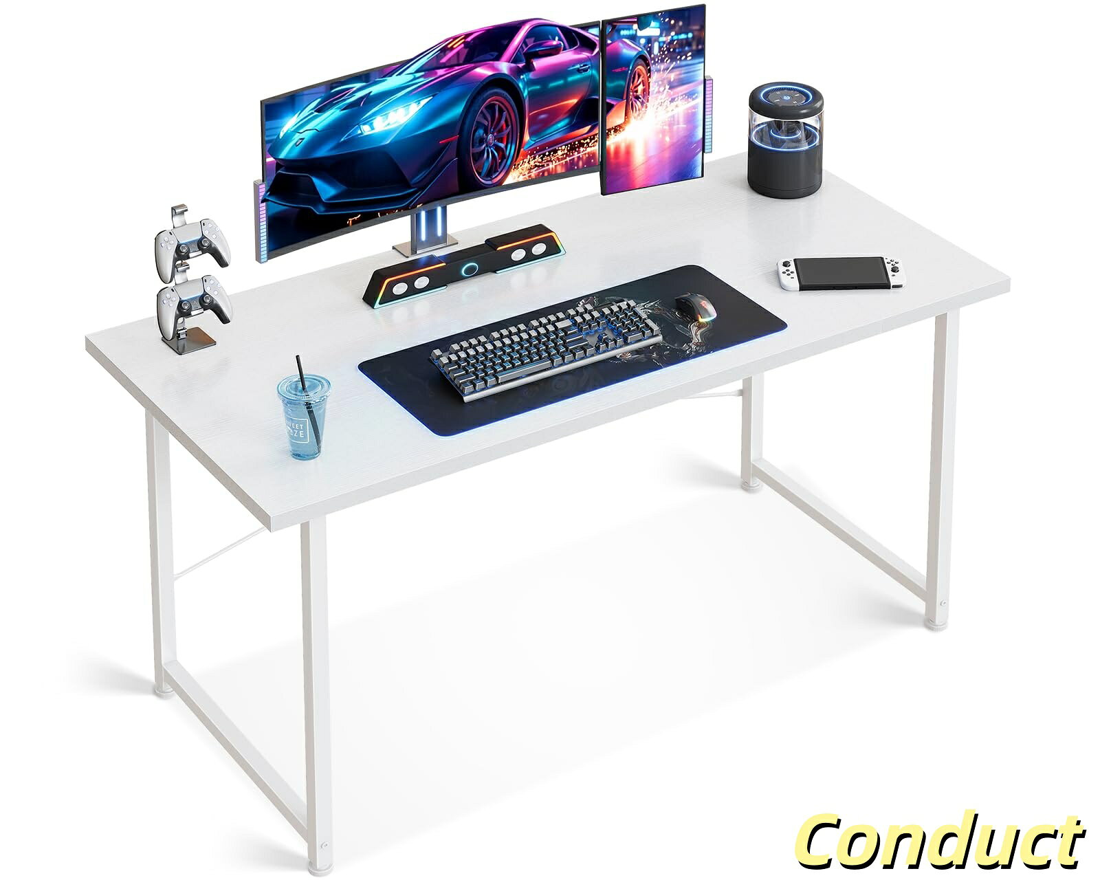 パソコンデスクゲーミングデスク 机 pcデスク 幅120cm 桌子 ゲームデスク computer desk 在宅ワーク おしゃれ 組立簡単 ホ