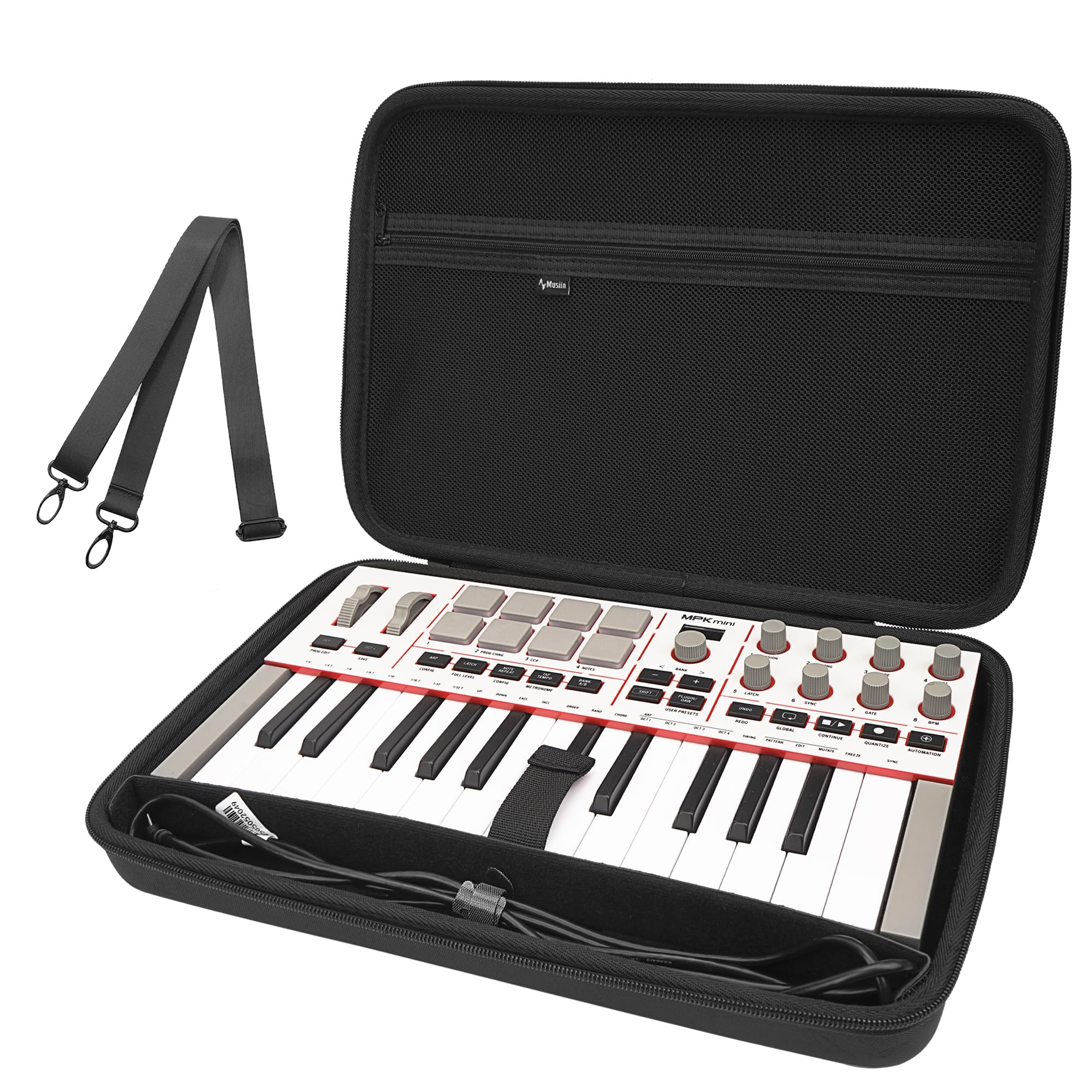 Musiin Arturia MiniLab 3、MiniLab MkII、MPK Mini MK4、25キーシンセサイザー対応プレミアムベルベット MIDI キーボード