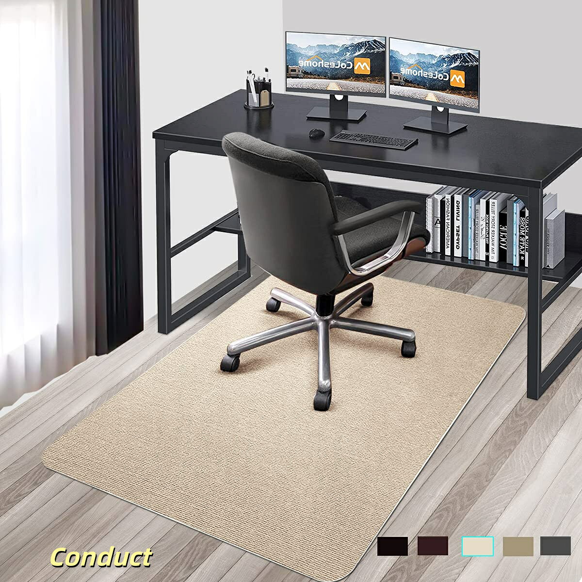 【送料無料】チェアマット 床保護マット床傷防止 パッド PVC Hriiiiya120×90cm キ...