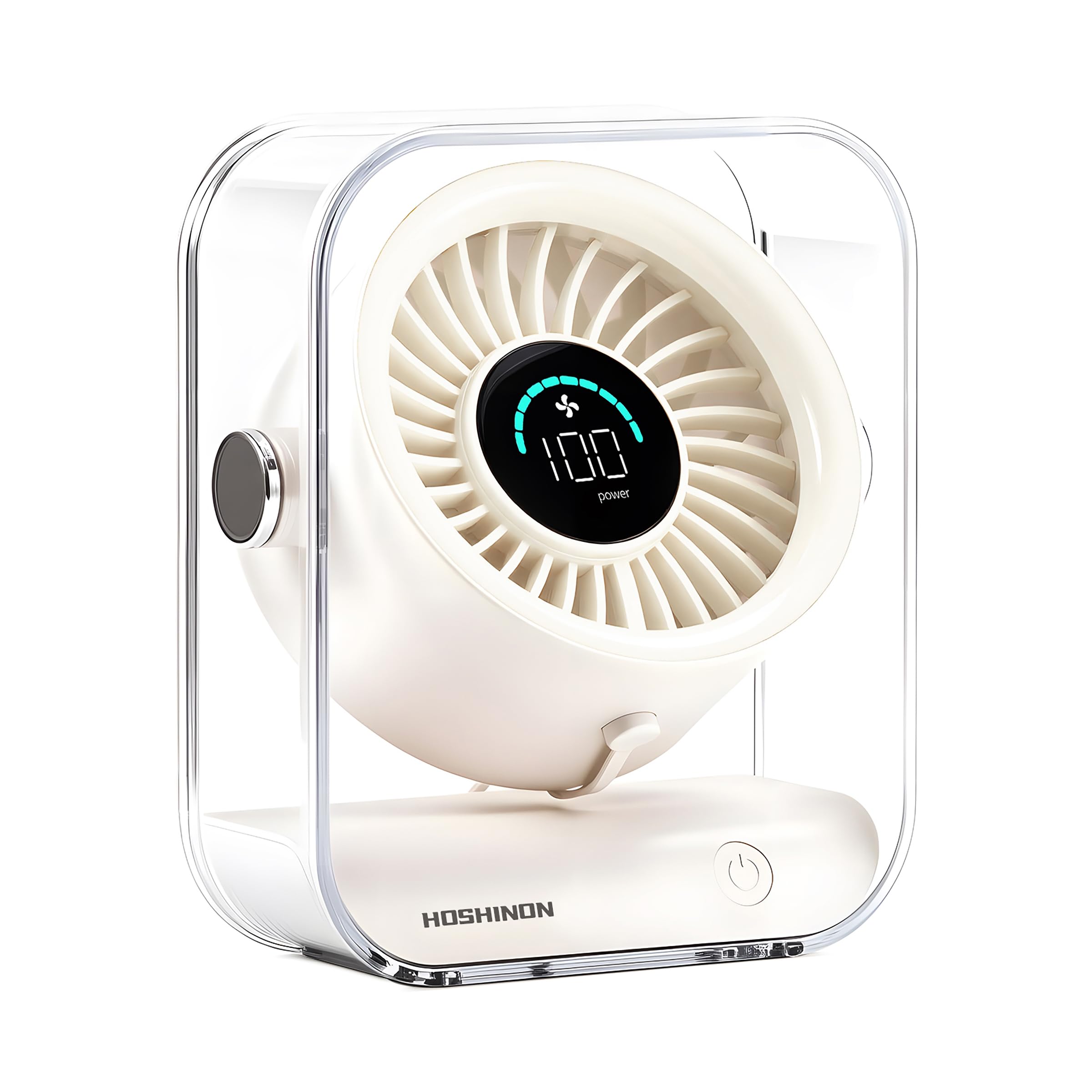 ホシノン 卓上扇風機 静音 卓上ファン ClearAir DF1 2026モデル 小型 USB充電式 大風量 空気循環 サーキュレーター 上下角