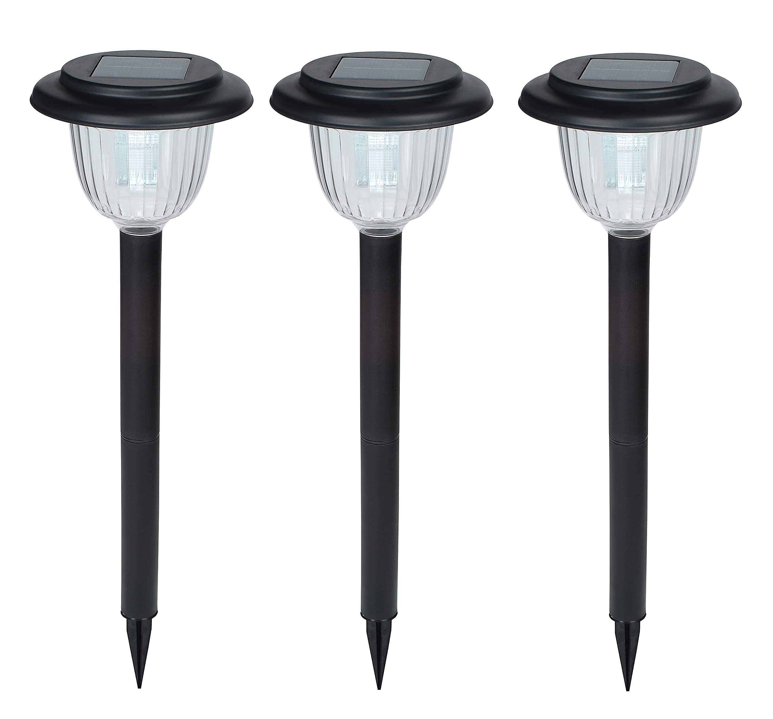 翌朝まで点灯!! GWSOLAR 超ロングセラー 3個組「スマート」ソーラーライト!! ホワイト色 明るさ30ルーメン【Smart Lighting