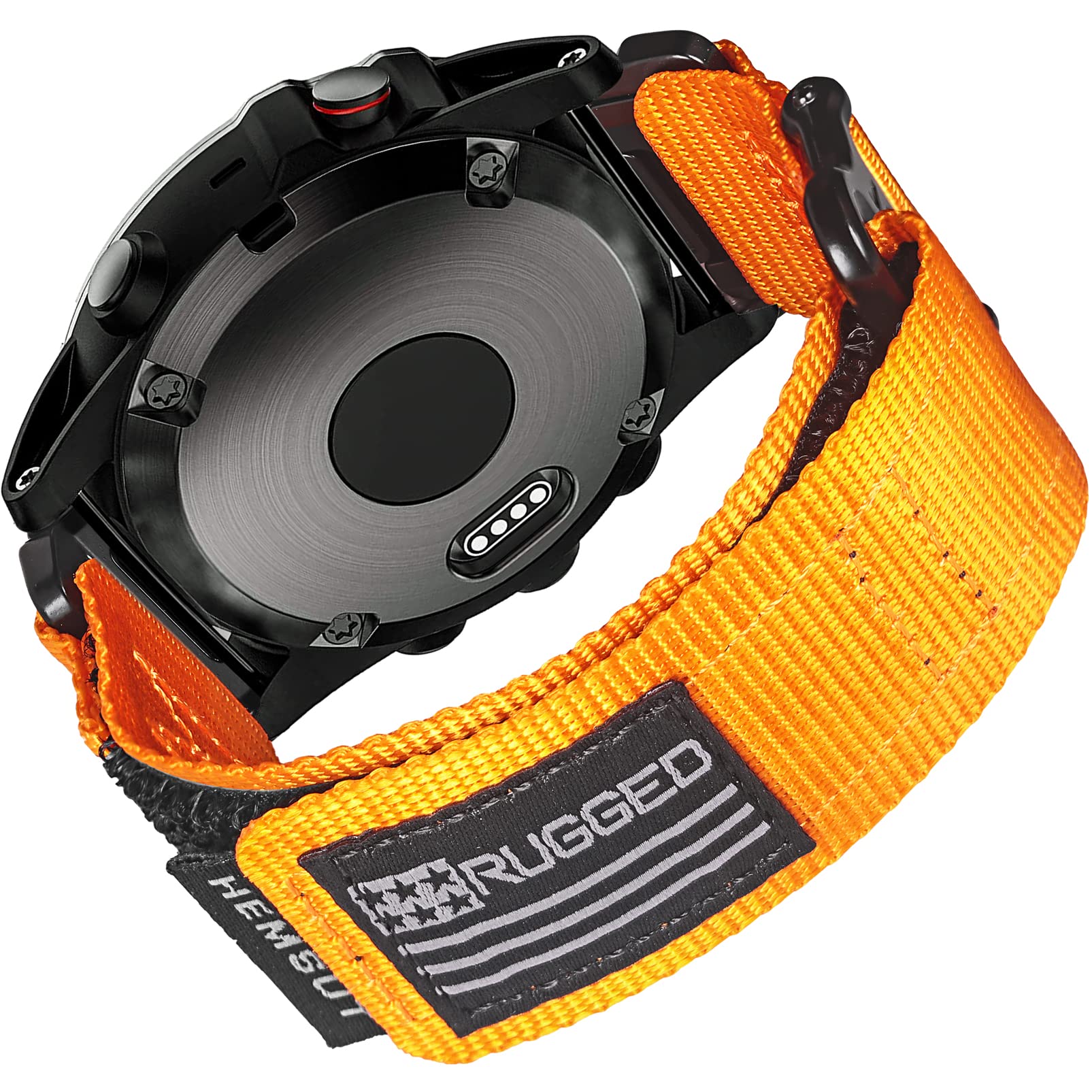 交換用ウォッチバンド Garmin対応 Fenix/Forerunner/Approach/MARQ/Quatix/D2シリーズ対応 超頑丈ナイロン製 編み込みルー