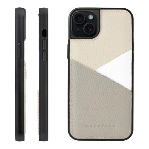Rakuten - 【送料無料】HANATORA 15Plus 専用ケース 本革 耐衝撃 スマホケース スマホ カードポケット パステルカラー シュリンクカーフレザー ギ