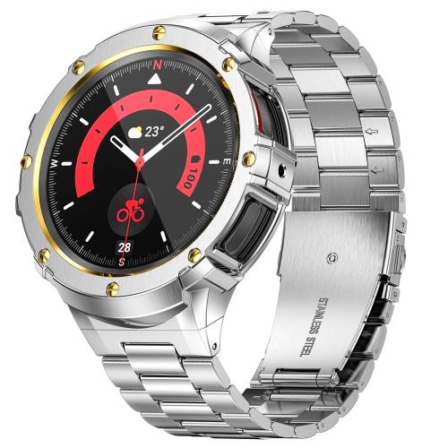 Rakuten - 【送料無料】MioHHR 金属ケース バンドに適しています Samsung Galaxy Watch 4/5/6 バンド 44 mm、ステンレス鋼プロテクター カバー ス