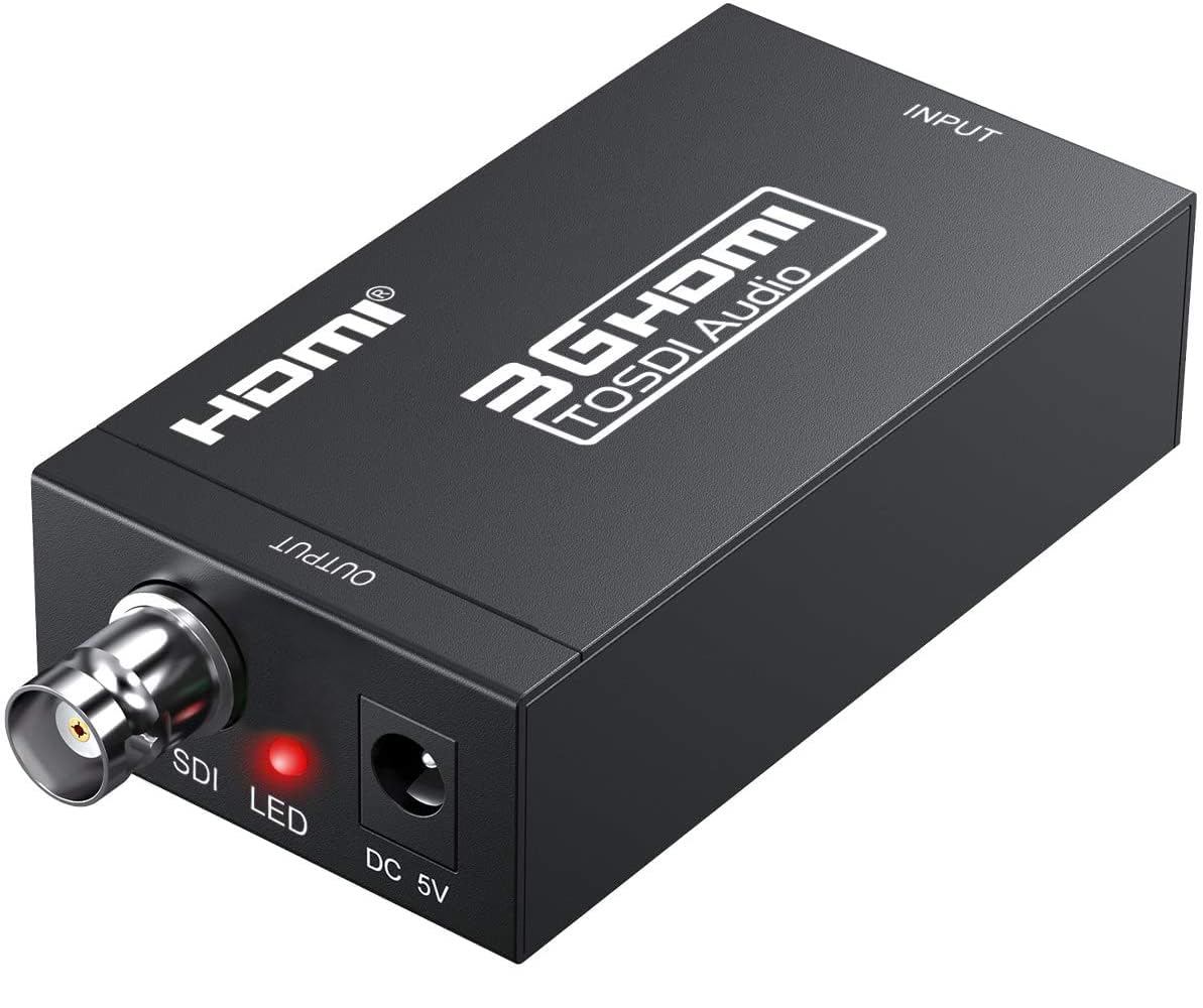 HDMI to SDI コンバーター 1080p@60Hz HDMI to 3G-SDI/HD-SDI/SD-SDI 変換器 アダプタ 