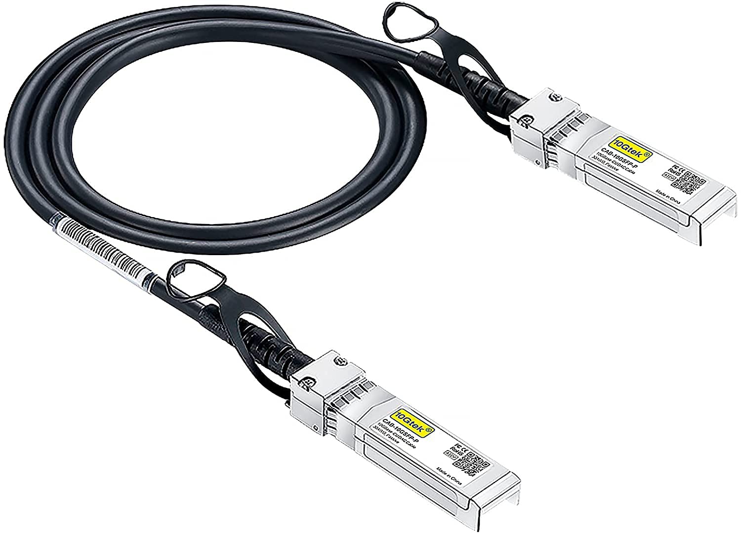 10Gtek 10G SFP+Cable 10GBASE-CU Twinaxケーブル,Intel XDACBL1M、Meraki、Ubiquit、Mikrotik、Fortinet、 Netgear、D-Lin